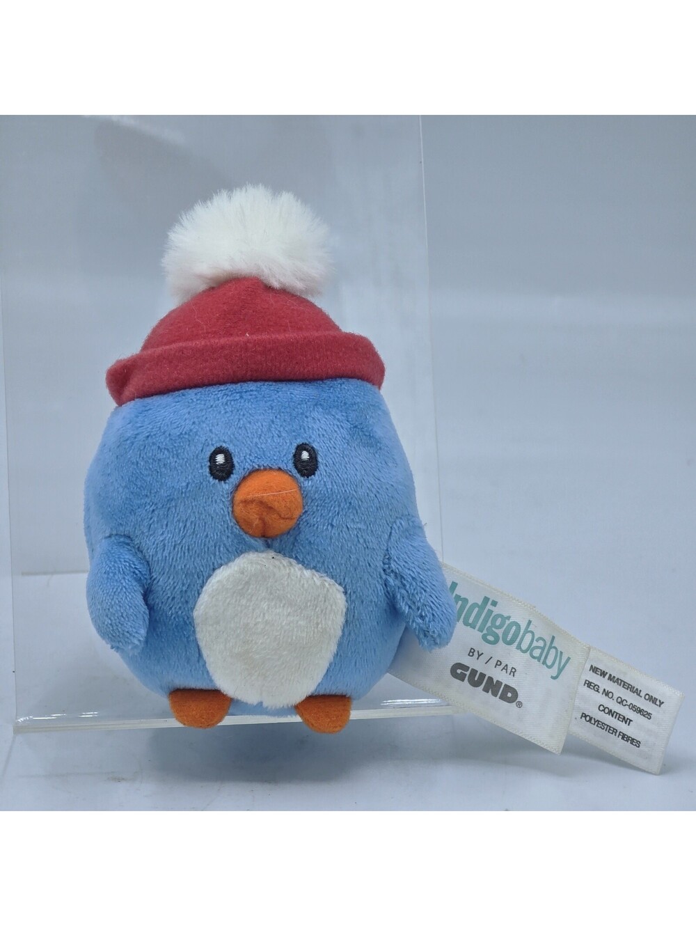 IndigoBaby by GUND Blue Penguin Plush Red Winter Hat Canada Exclusive